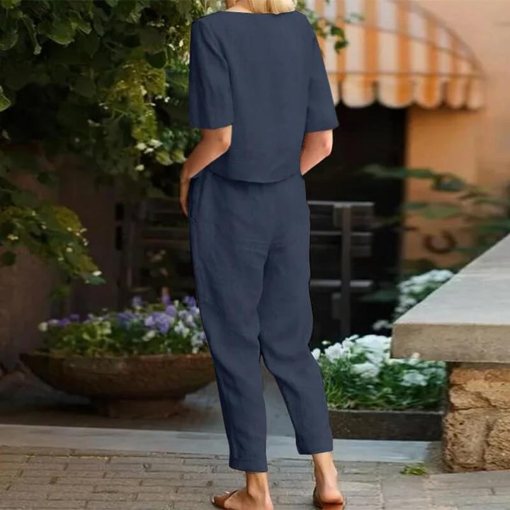 Set Donna in Lino Morbido Vestibilità Raffinata