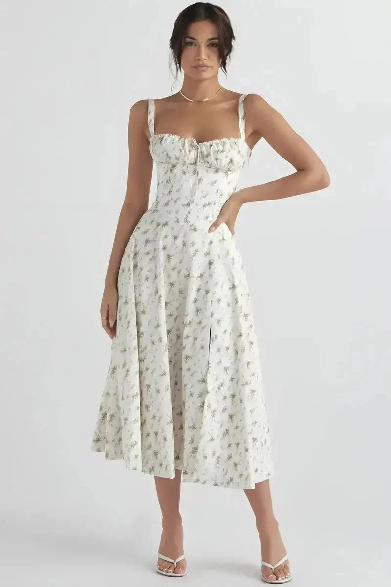 Abito Midi Donna Estivo Svasato Leggero