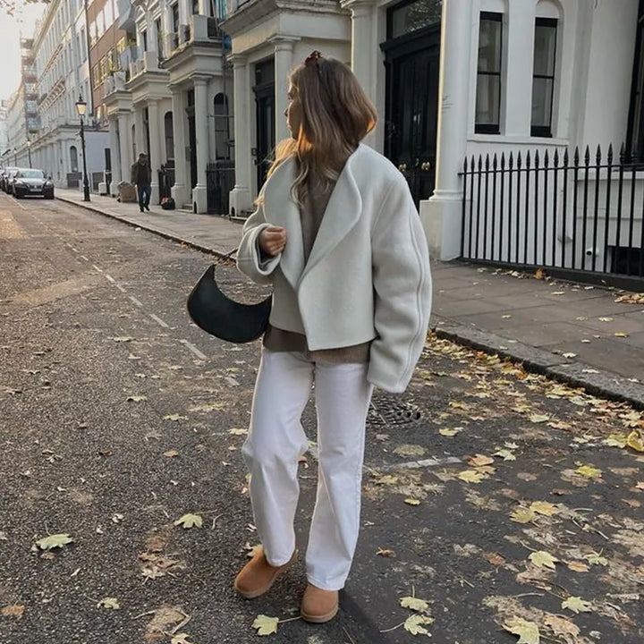 Giacca Donna in Teddy Stile Elegante
