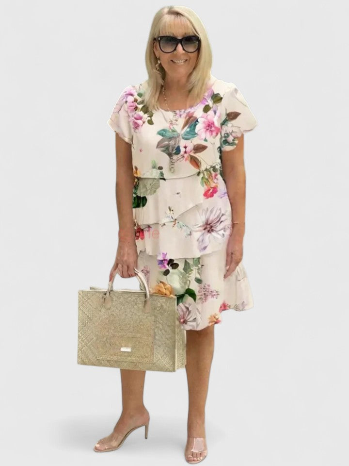 Abito Donna Elegante Vestibilità Morbida Stile Angelico