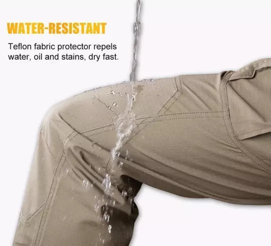 Pantaloni Uomo Tattici Resistenti Funzionali Vestibilità Comoda