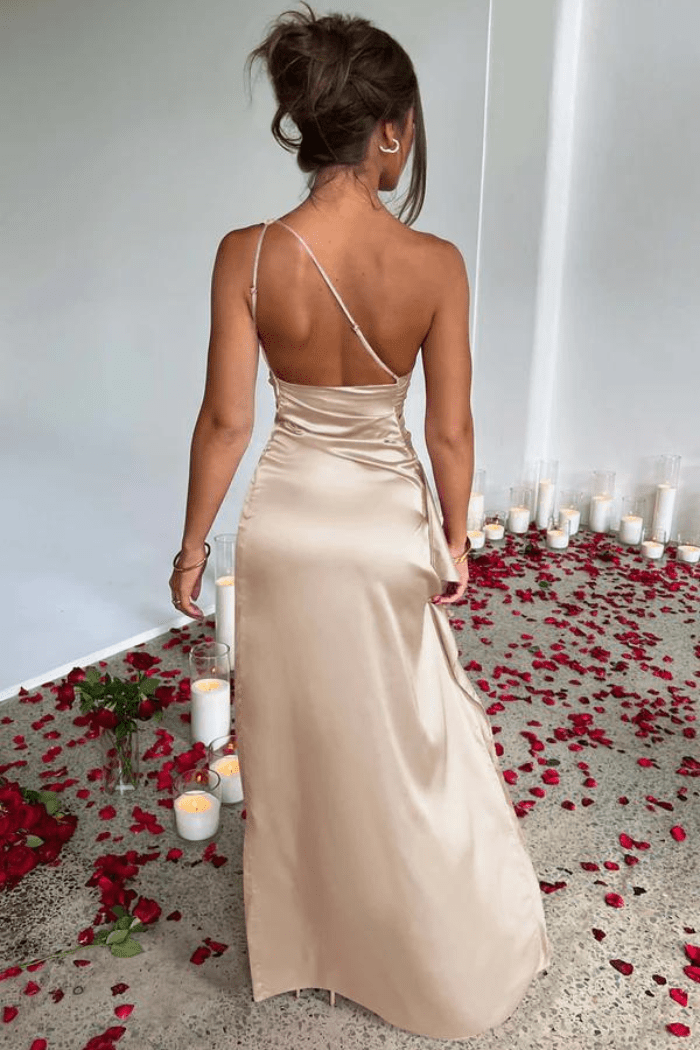 Abito Lungo Donna Semplice Linea Fluida