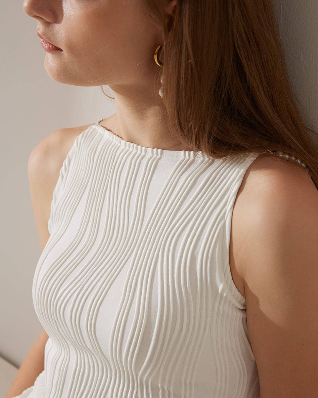 Abito Cerimonia Donna Floreale Perle Elegante