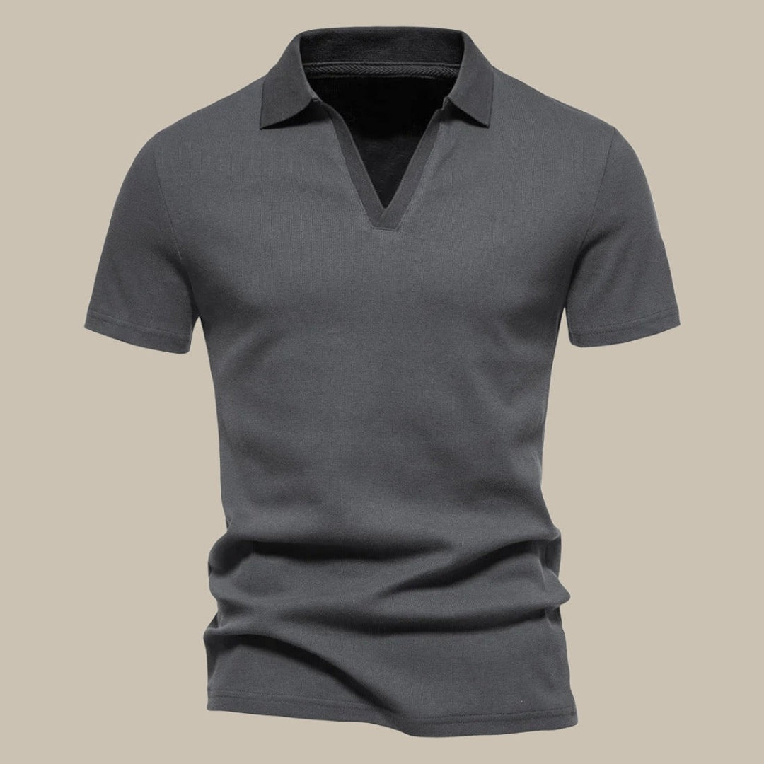 Polo Uomo in Lana Merino Manica Corta Primavera