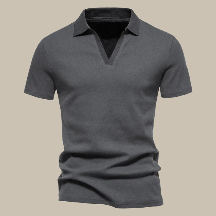 Polo Uomo in Lana Merino Manica Corta Primavera