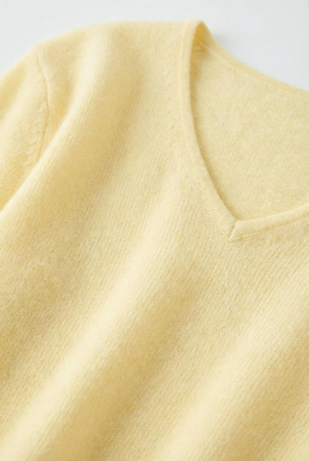 Maglia Uomo Misto Lana Scollo a V Vestibilità Regolare