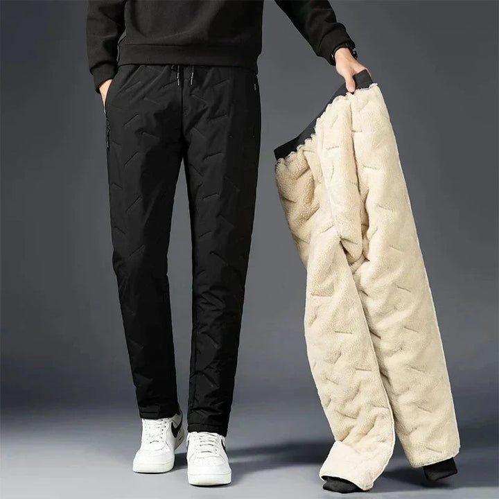 Pantaloni Uomo Invernali Tessuto Morbido Vestibilità Rilassata - Vesarelli