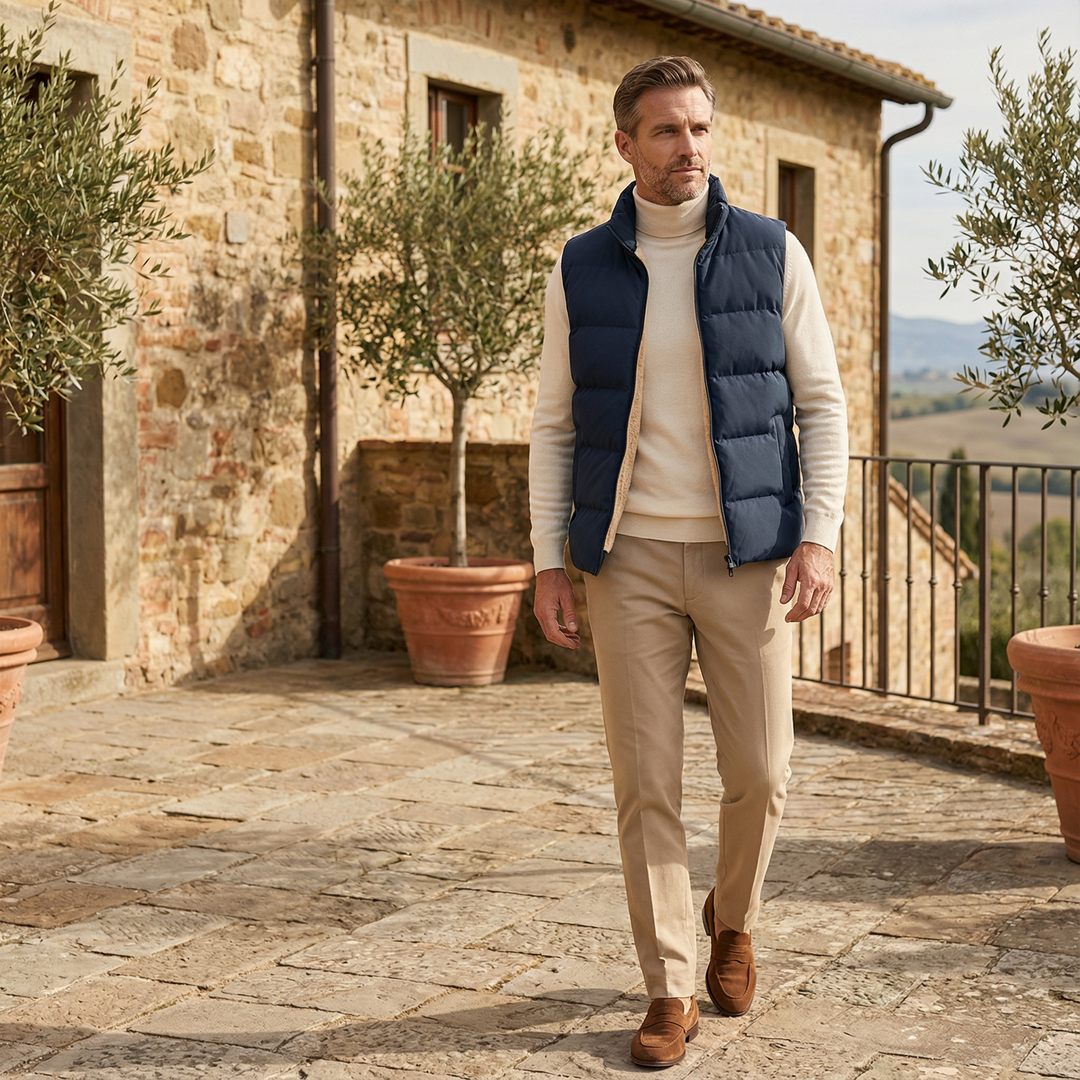 Gilet Uomo Imbottito Leggero Isolante Funzionale