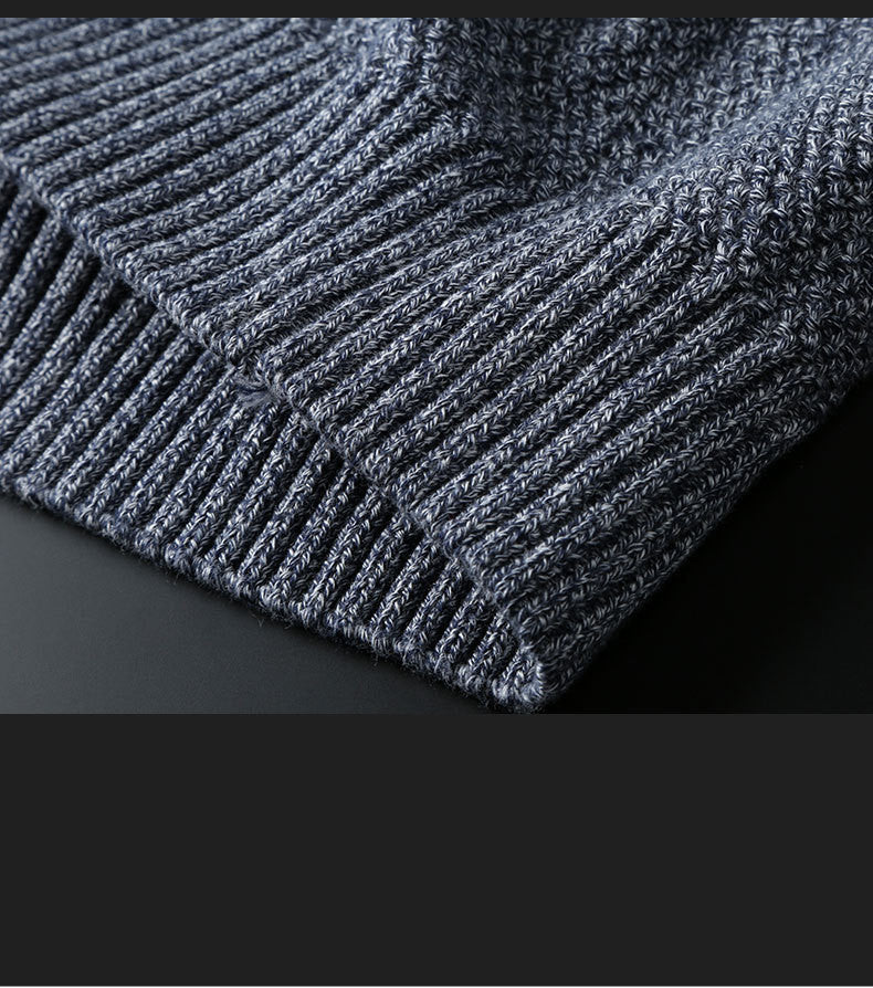 Maglione Uomo Girocollo Maglia a Righe Comoda