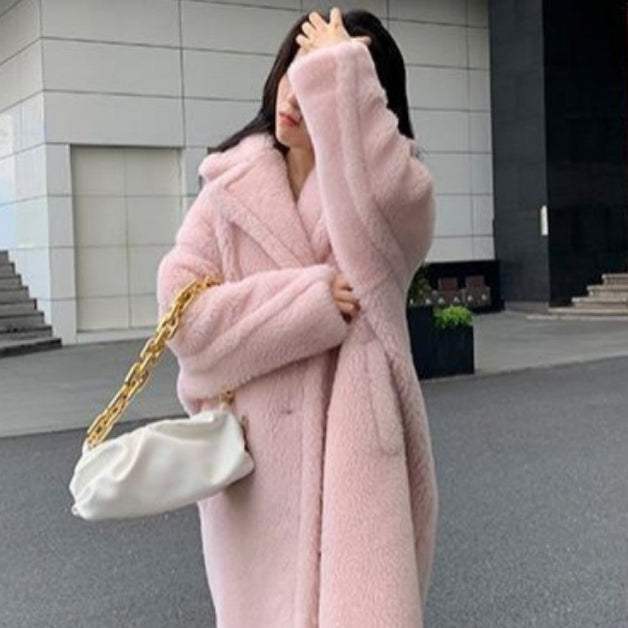 Cappotto Lungo Donna in Pelliccia Sintetica Morbido Elegante - Vesarelli