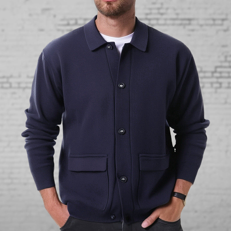 Cardigan Uomo Maglieria Bottoni Vestibilità Comoda - Vesarelli