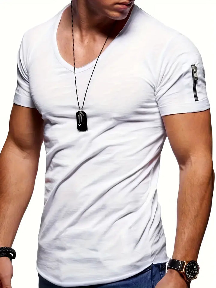 Maglietta Uomo Slim Scollo a V