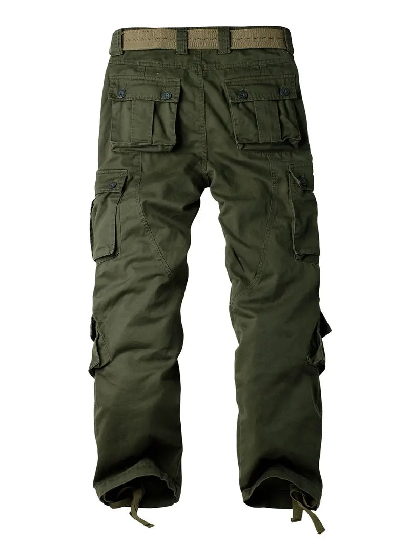 Pantaloni Cargo Uomo Cotone Comodi Vestibilità Regolare