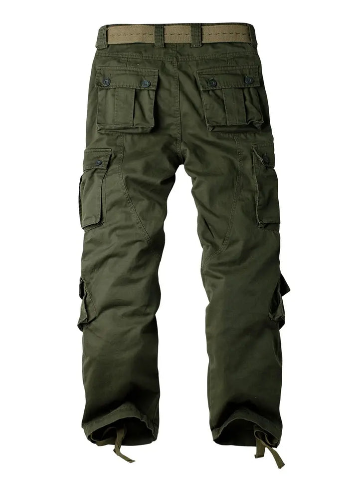 Pantaloni Cargo Uomo Cotone Comodi Vestibilità Regolare