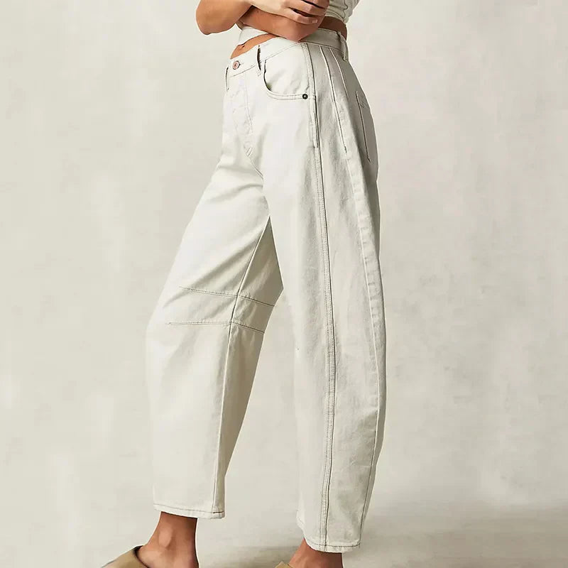 Pantaloni Balloon Donna Tessuto Morbido Vestibilità Ampia - Vesarelli