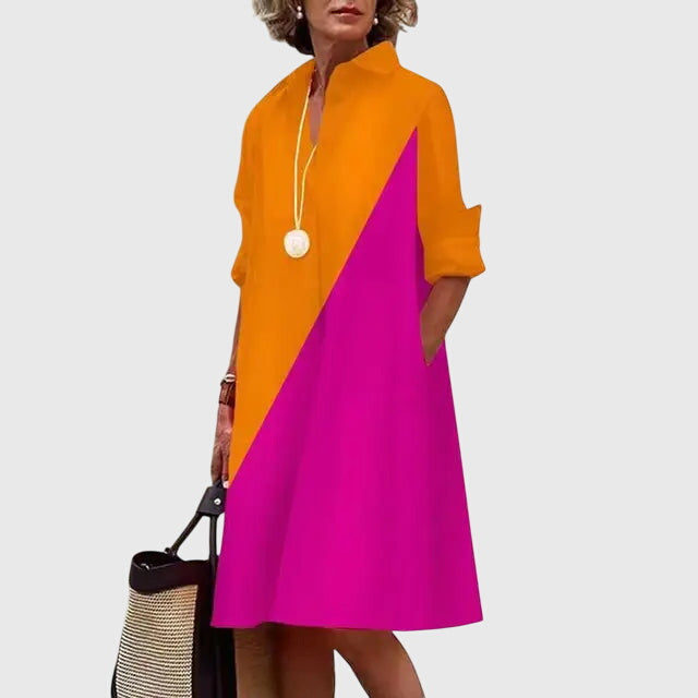 Abito Donna con Tasche Pratico Vestibilità Classica