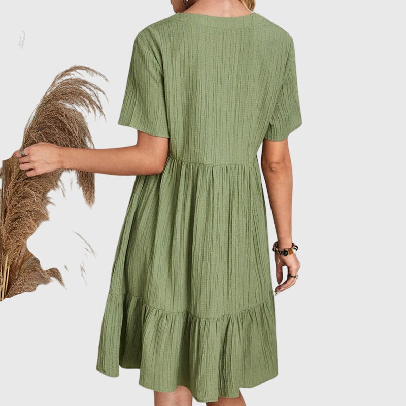 Abito Donna Elegante Taglio Valorizzante Vestibilità Lusinghiera