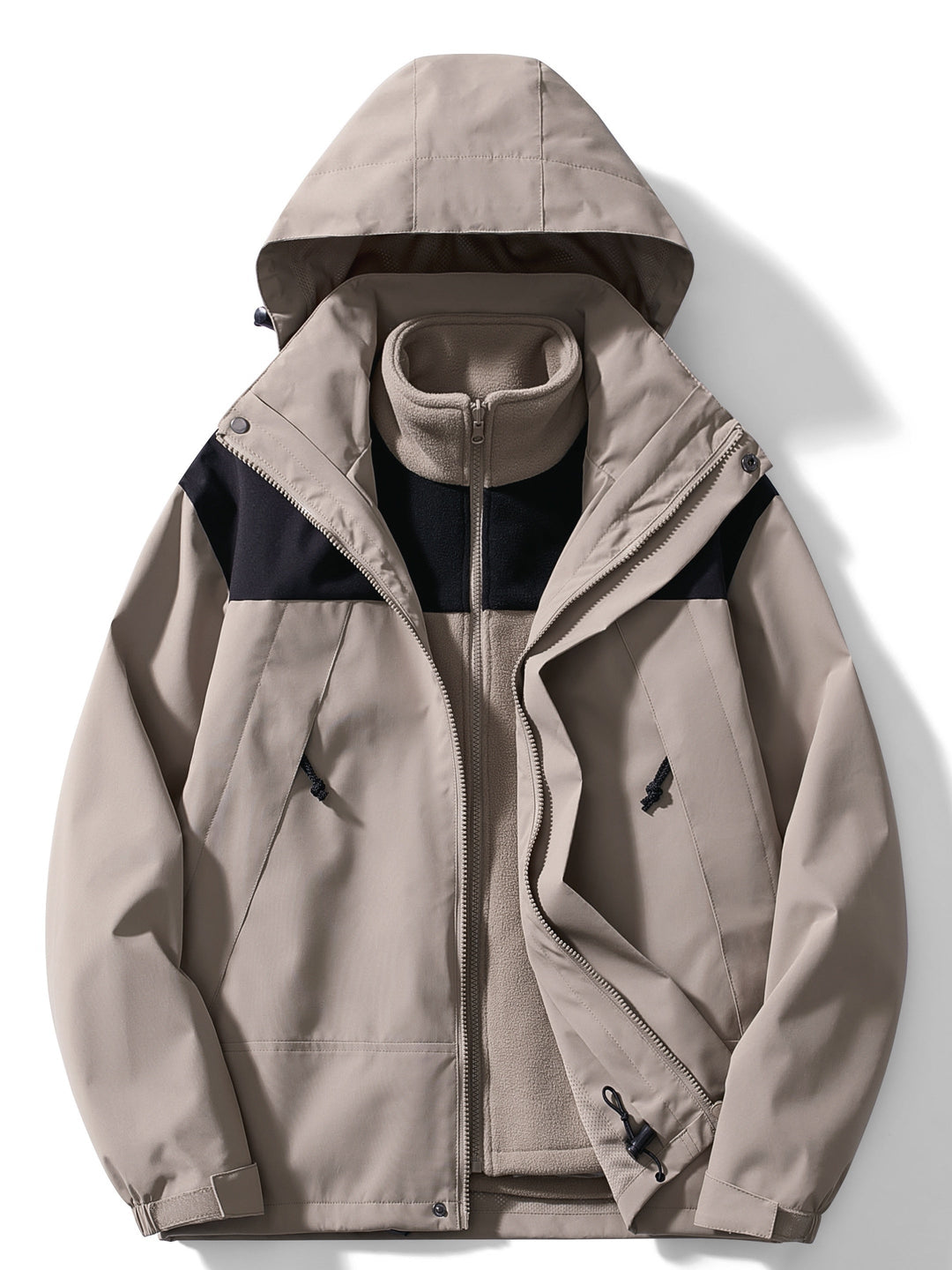 Giacca Donna in Pile con Cappuccio Invernale Impermeabile - Vesarelli