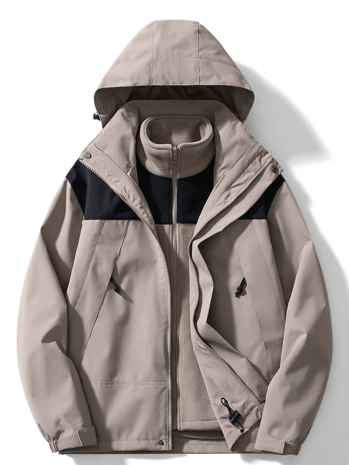 Giacca Donna in Pile con Cappuccio Invernale Impermeabile - Vesarelli