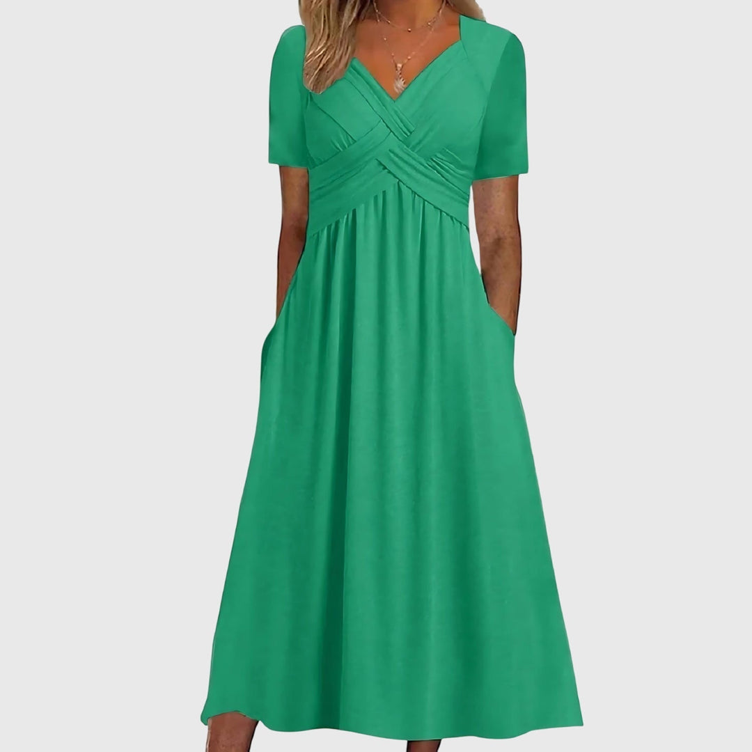 Abito Midi Donna Modellante Controllo Addome Slim Fit