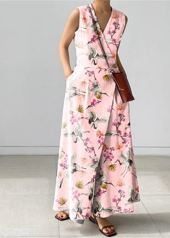 Tuta Intera Donna Scollo a V con Tasche Classica