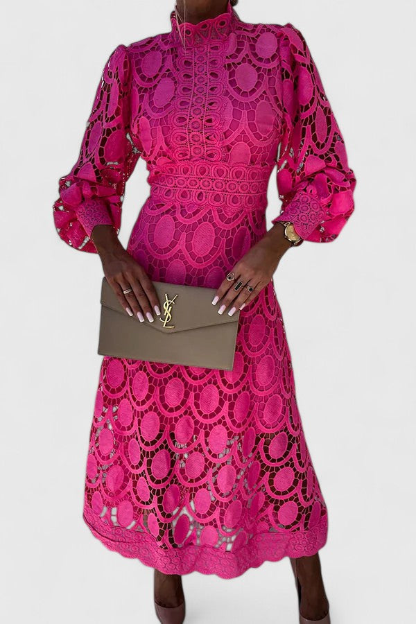 Abito Donna Elegante Vestibilità Sagomata Stile Deciso