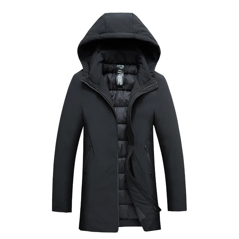 Parka Uomo con Cappuccio Imbottito Caldo Medio - Vesarelli