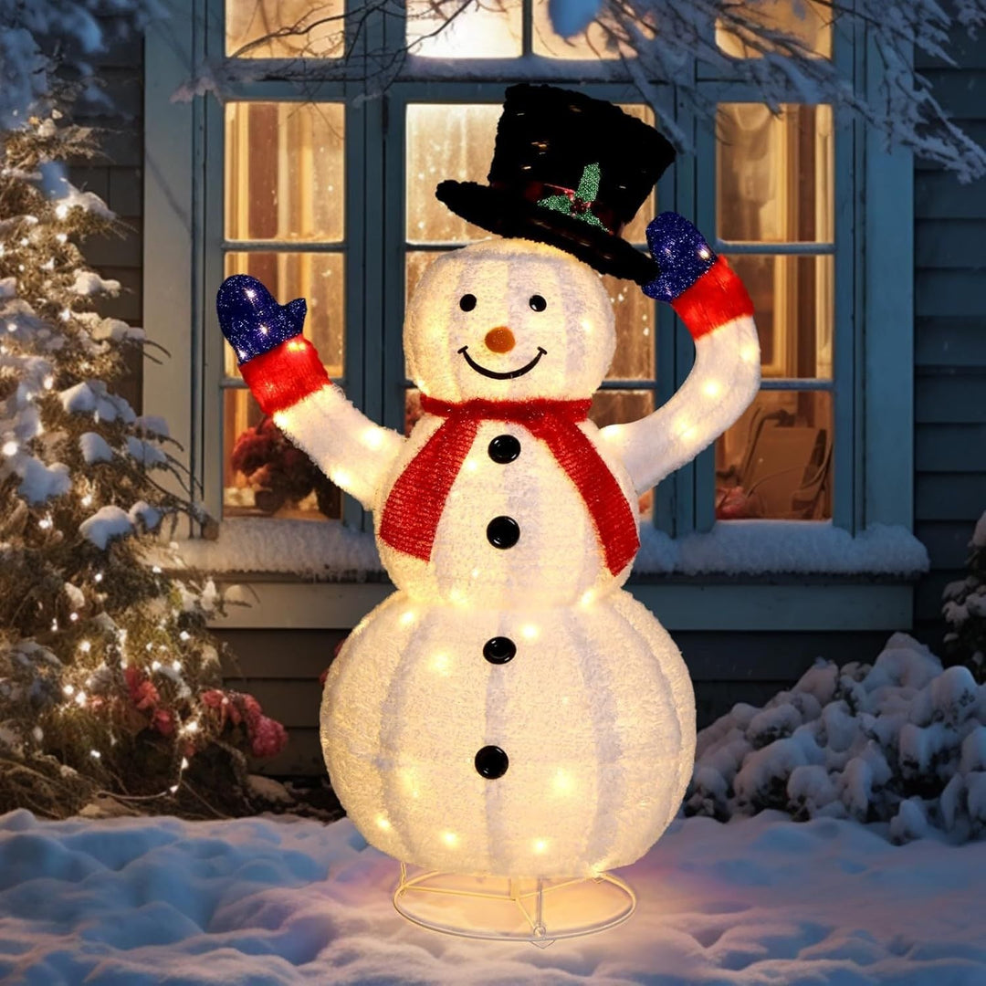 Decorazione Natalizia Pupazzo di Neve LED Luce Calda - Vesarelli