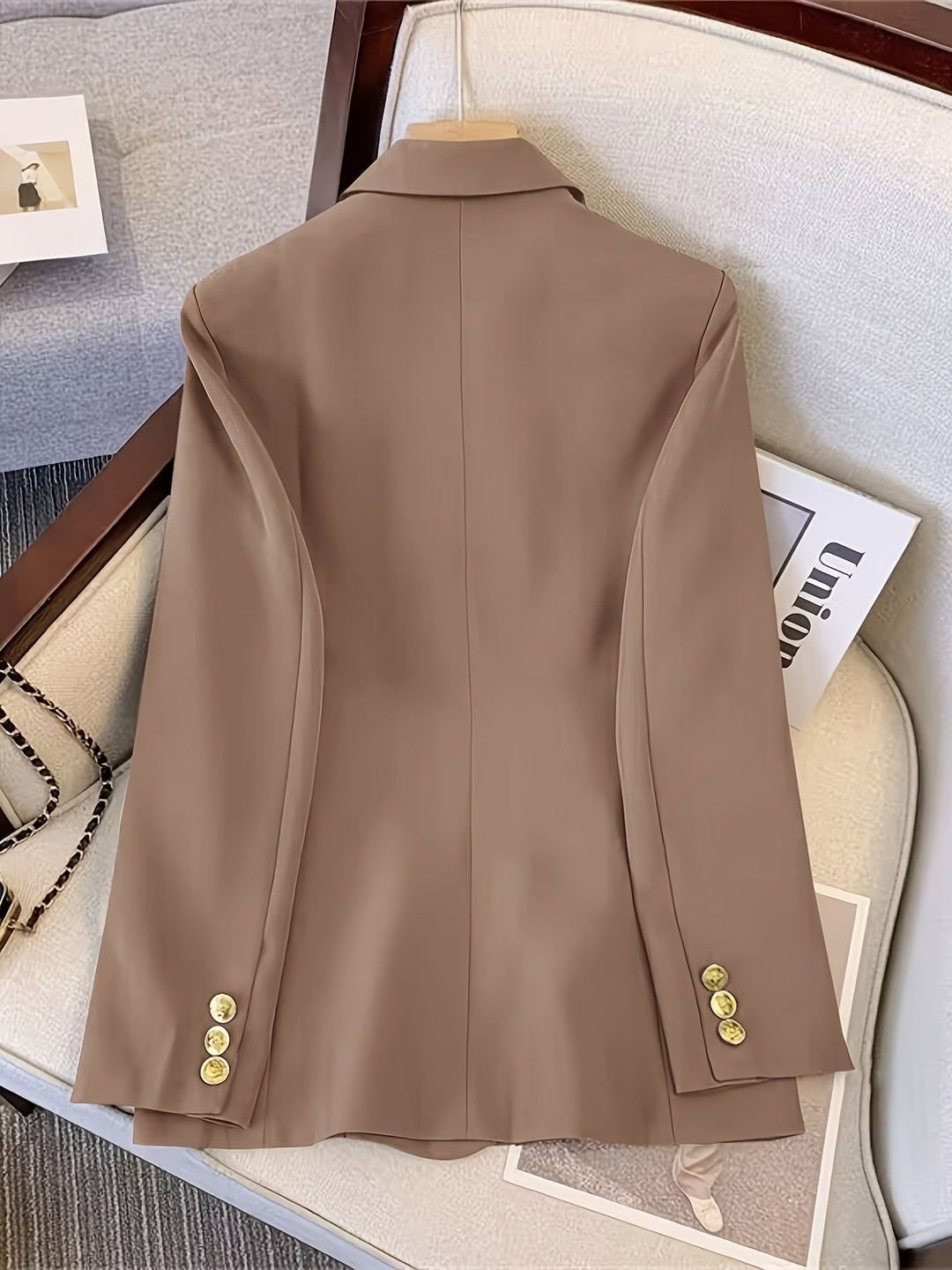 Blazer Donna Sottile Elegante con Bottoni Classico