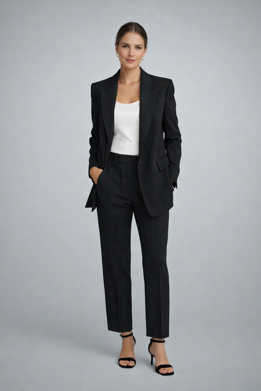 Blazer Donna Estivo Set Elegante Vestibilità Classica