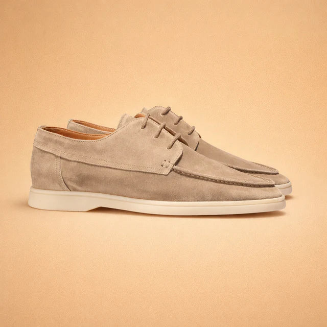 Mocassini Uomo Stringati Casual Eleganti in Pelle