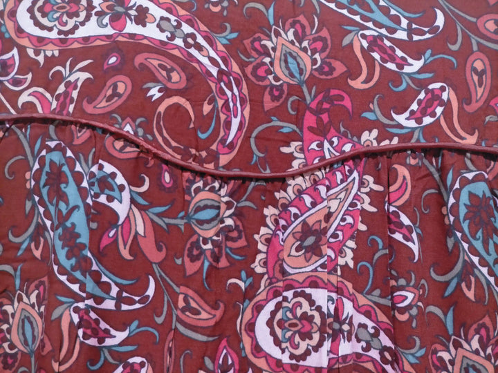 Abito Midi Donna Stampa Leggera Vestibilità Regolare