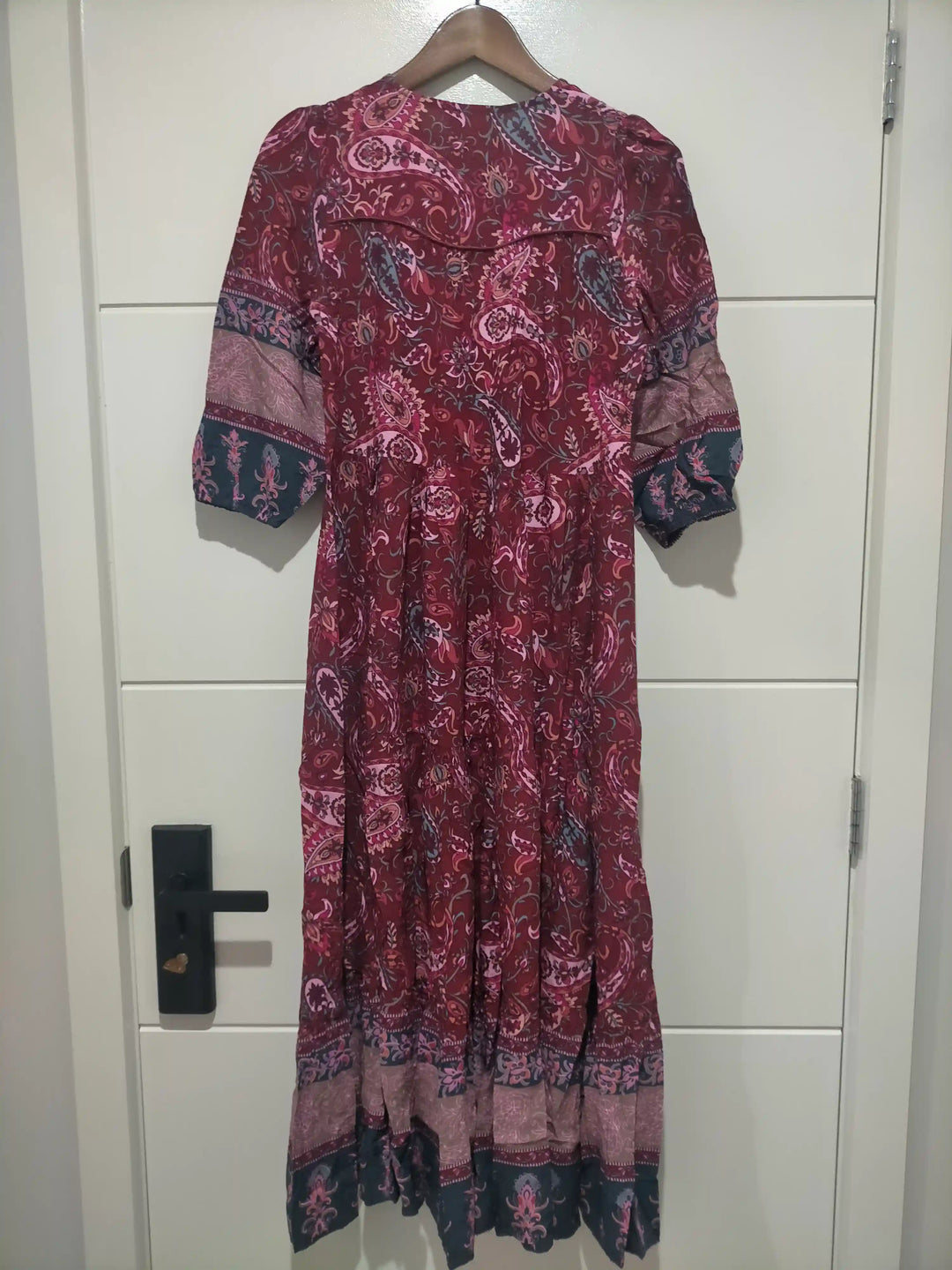 Abito Midi Donna Stampa Leggera Vestibilità Regolare