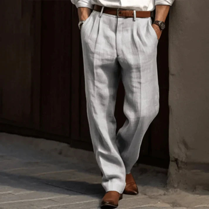 Pantaloni Uomo Autunnali Stile Retrò Comfort Regular - Vesarelli