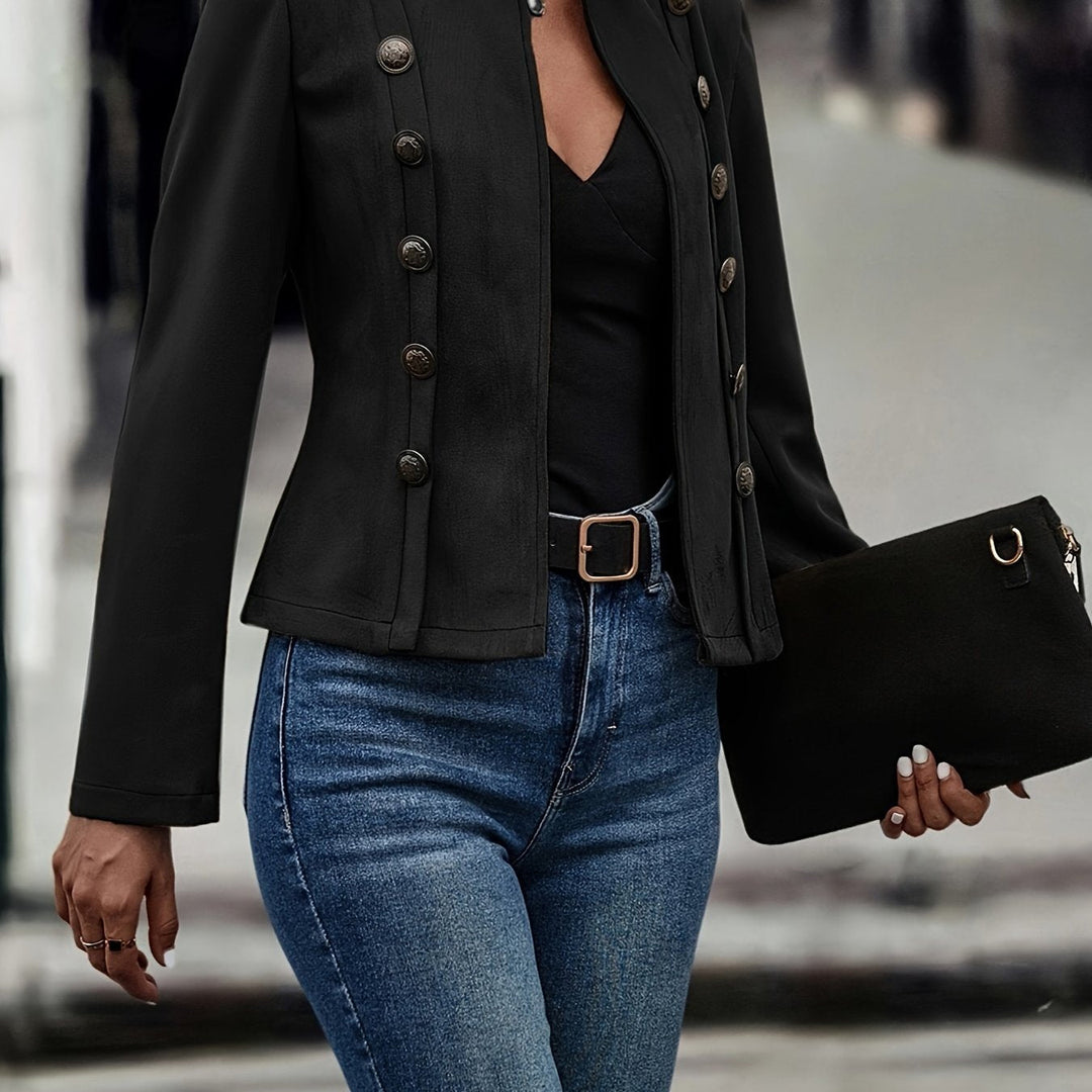 Giacca Donna Vintage Stile Elegante Taglio Classico