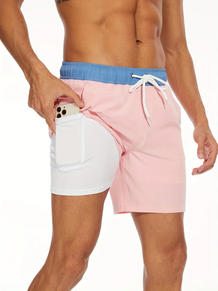 Pantaloncini Uomo Sportivi Asciugatura Rapida Vestibilità Comoda