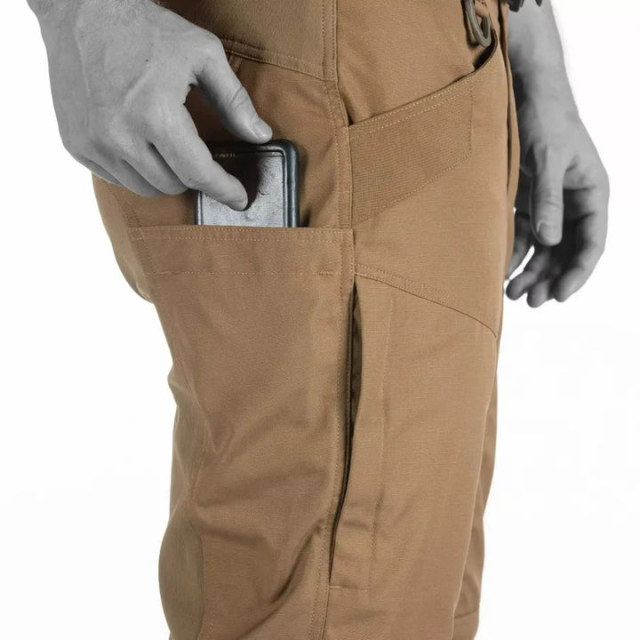 Pantaloni Cargo Uomo Tessuto Resistente Vestibilità Regular