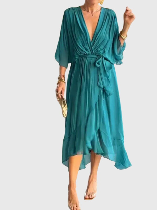 Abito Donna Elegante Vestibilità Slim Design Raffinato