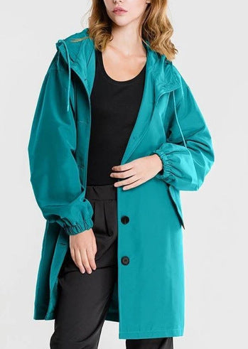 Giacca Donna Impermeabile Oversize con Cappuccio Outdoor