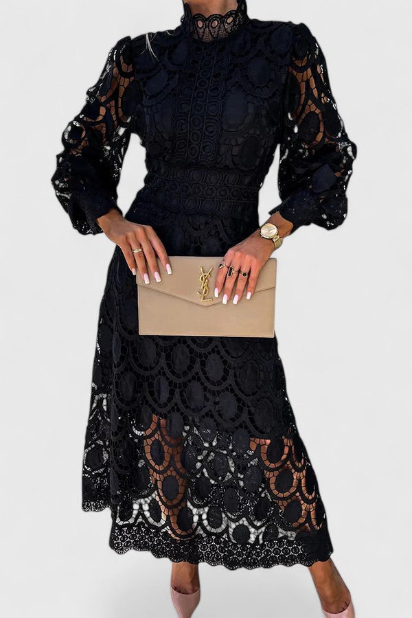 Abito Donna Elegante Vestibilità Sagomata Stile Deciso