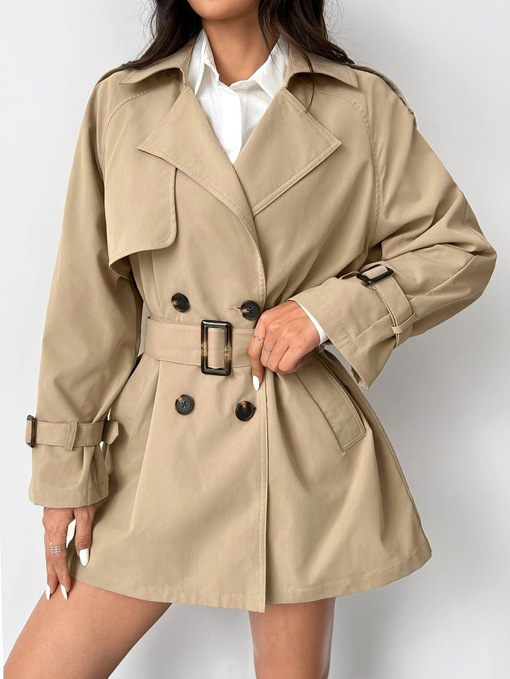 Cappotto Trench Donna Doppiopetto Lana Stile Classico