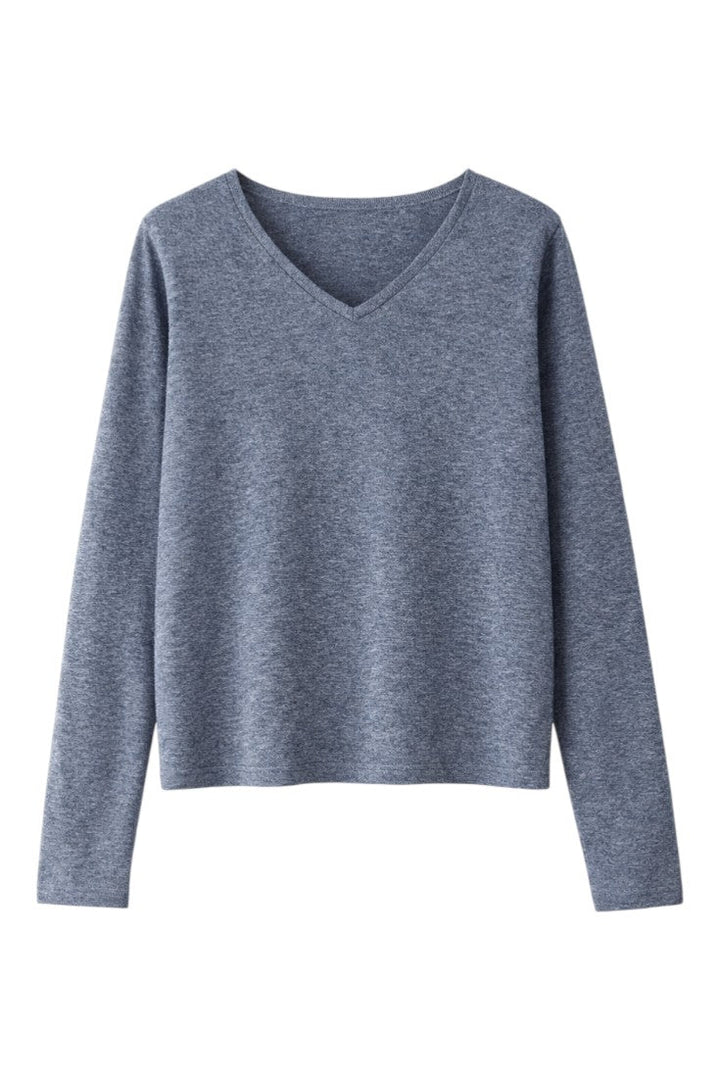 Maglia Uomo Misto Lana Scollo a V Vestibilità Regolare