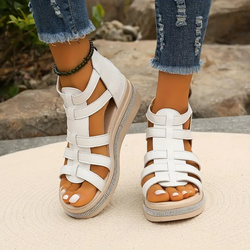 Sandali Ortopedici Donna Strass Moderni Comodi