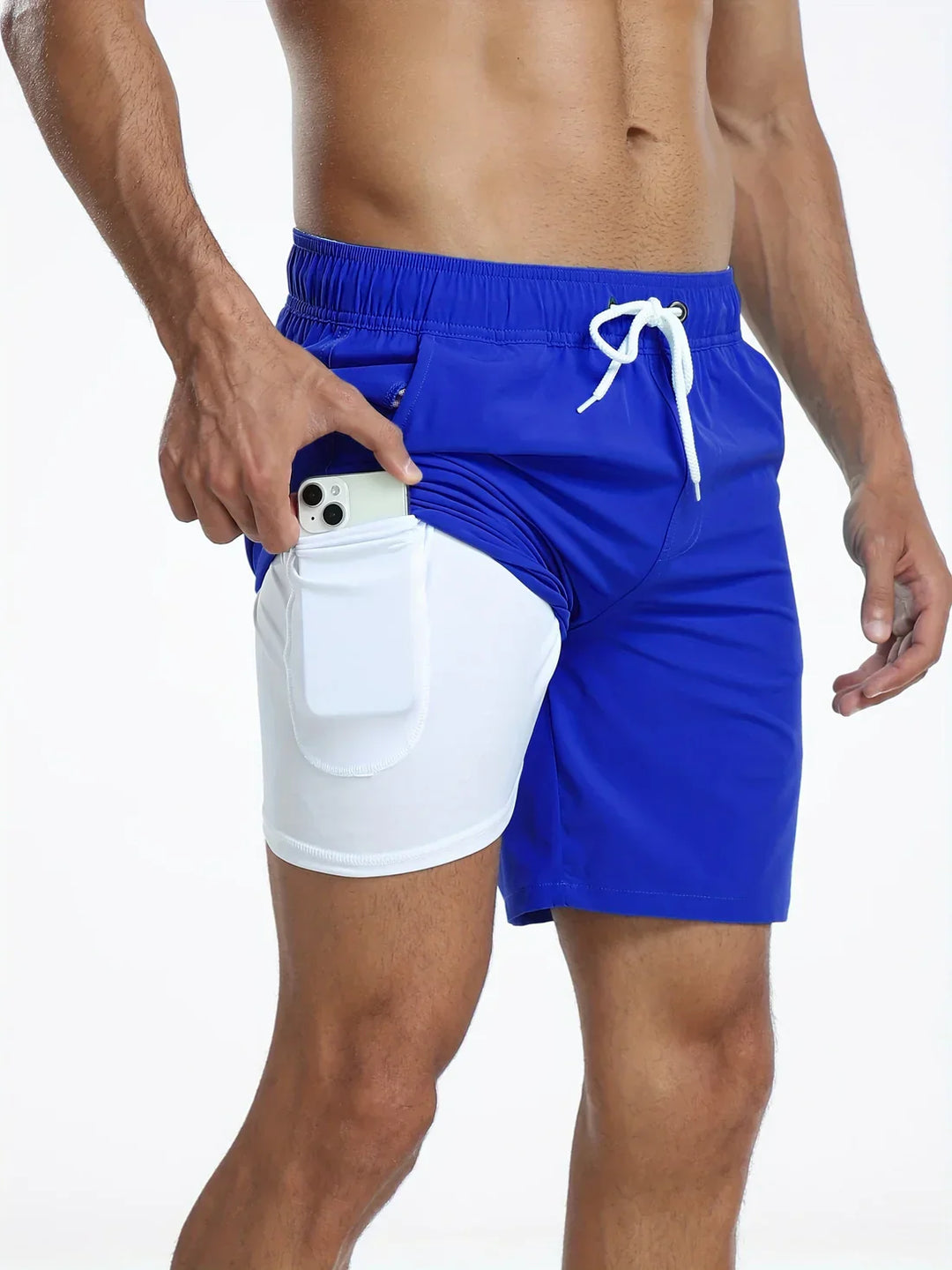 Pantaloncini Uomo Sportivi Asciugatura Rapida Vestibilità Comoda