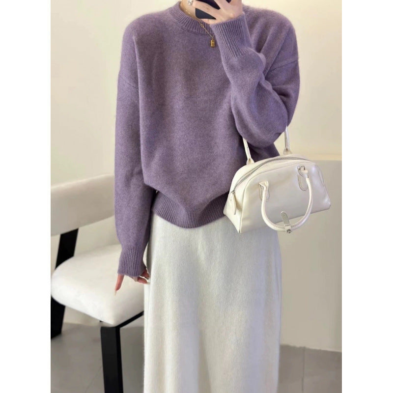 Maglione Donna Oversize in Misto Mohair Ampio