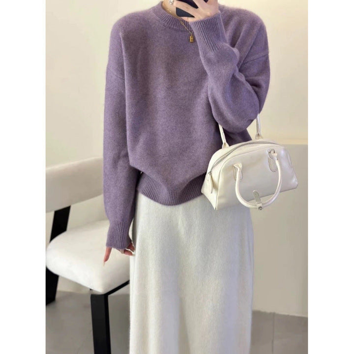 Maglione Donna Oversize in Misto Mohair Ampio