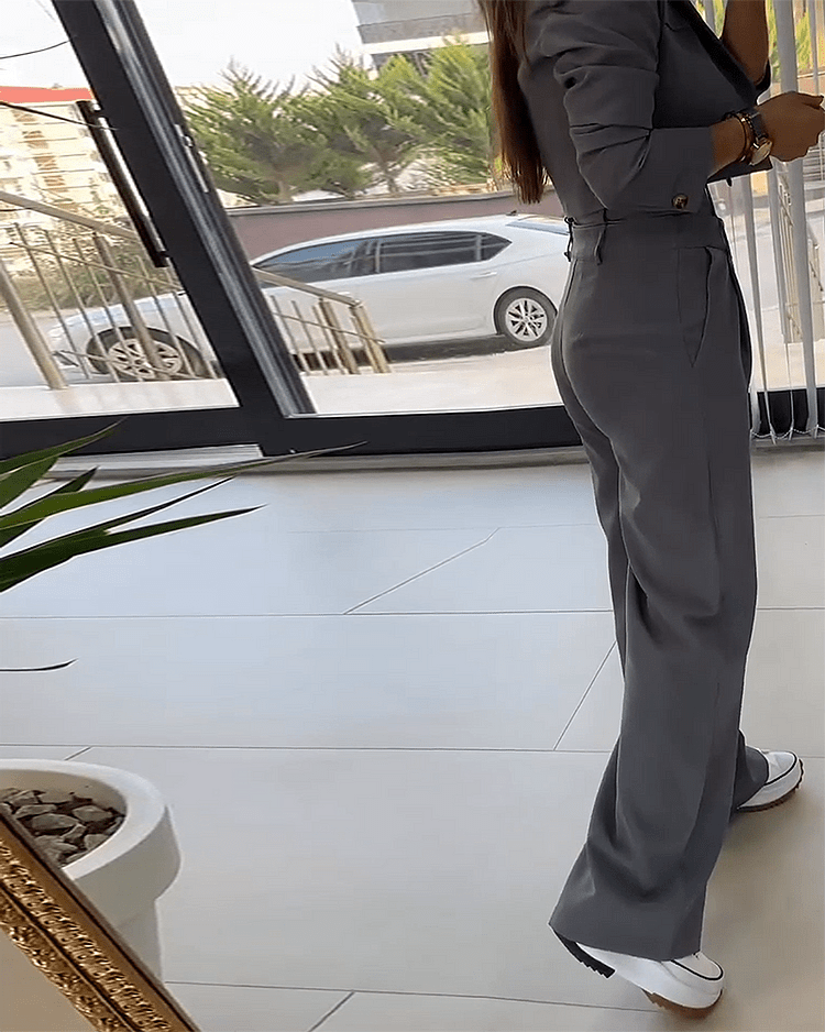 Completo Donna Pantaloni e Blazer Vestibilità Classica