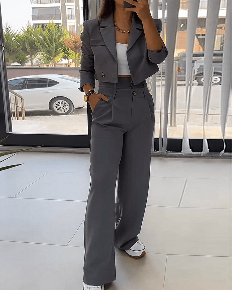 Completo Donna Pantaloni e Blazer Vestibilità Classica - Vesarelli