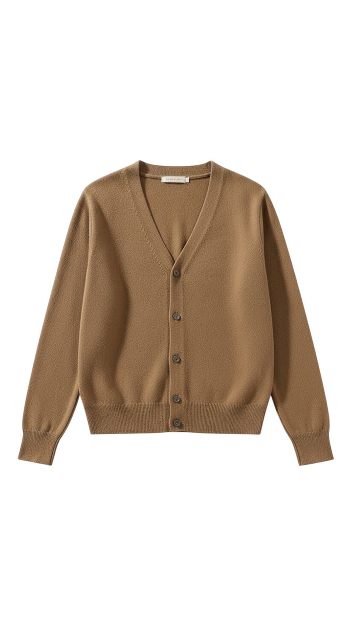 Cardigan Donna Cotone Bottoni Scollatura a V Manica Lunga