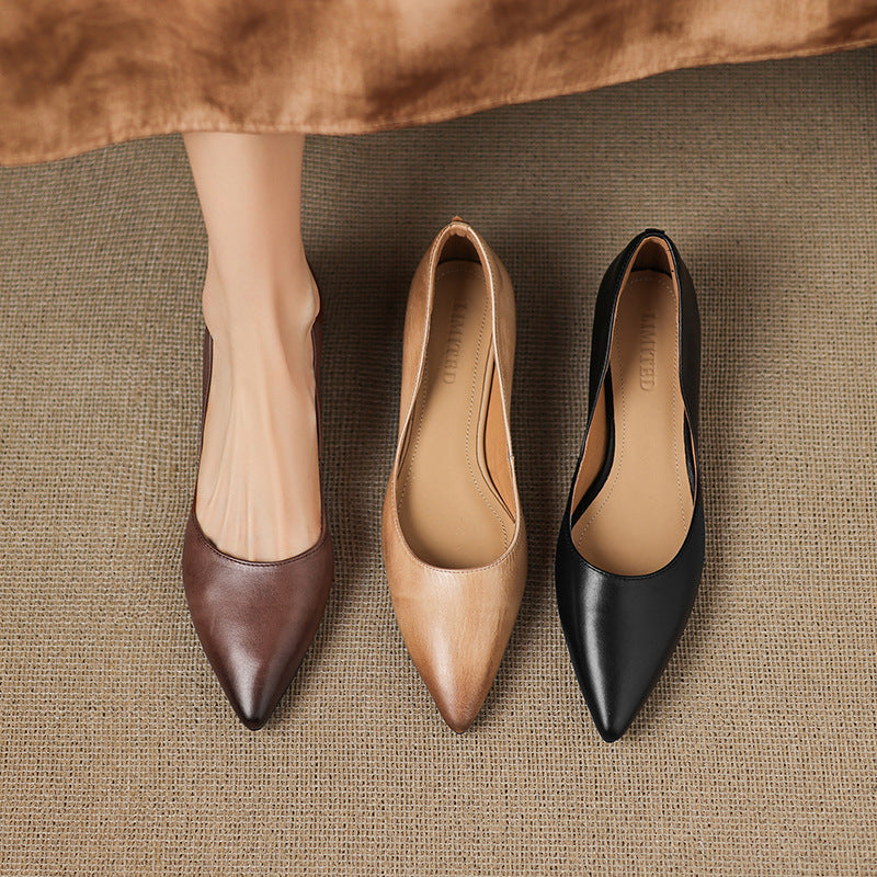 Flats Donna Punta Raffinata Elegante - Vesarelli